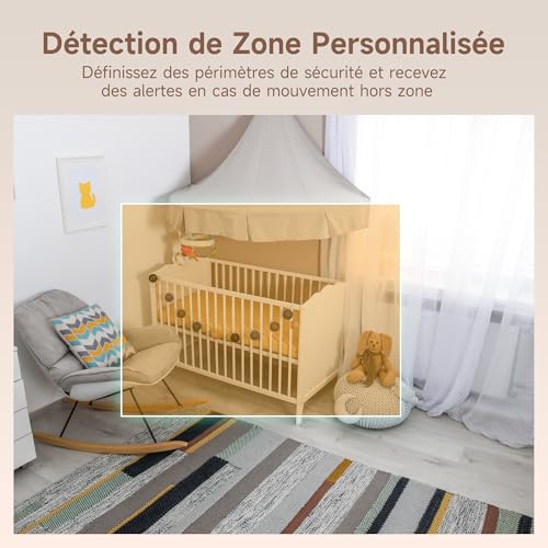 ARENTI Babyphone Camera Bébé, Baby Phone Vidéo Connecté Smartphone, Baby Moniteur Vidéo avec VOX, Détection de Température, Alertes Intelligentes/Vision Nocturne/Suivi Automatique 5 ARENTI Babyphone Camera Bébé, Baby Phone Vidéo Connecté Smartphone, Baby Moniteur Vidéo avec VOX, Détection de Température, Alertes Intelligentes/Vision Nocturne/Suivi Automatique pas cher