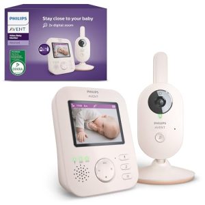 AVENT Philips Babyphone vidéo Advanced, Certifié DEKRA, 100% privé et sécurisé avec caméra et Audio, Corail/crème, écran de 2,8″, Zoom x 2, Vision Nocturne, Audio bidirectionnel, berceuses, SCD881/26 AVENT Philips Babyphone vidéo Advanced, Certifié DEKRA, 100% privé et sécurisé avec caméra et Audio, Corail/crème, écran de 2,8″, Zoom x 2, Vision Nocturne, Audio bidirectionnel, berceuses, SCD881/26 pas cher