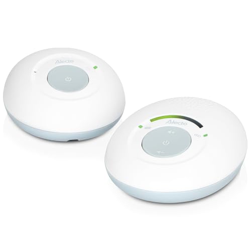 Alecto DBX110 Audio Babyphone – Interphone bébé numérique avec DECT – 300 m – design compact – échelle de volume LED – fonction VOX – faible rayonnement – blanc Alecto DBX110 Audio Babyphone – Interphone bébé numérique avec DECT – 300 m – design compact – échelle de volume LED – fonction VOX – faible rayonnement – blanc pas cher