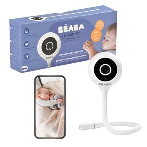 BÉABA, Ecoute Bébé Vidéo, Babyphone Zen Connect, Caméra Full HD 1080p, Talkie-Walkie, Longue Portée, Connexion Mobile et WiFi, Berceuses, Tige Flexible BÉABA, Ecoute Bébé Vidéo, Babyphone Zen Connect, Caméra Full HD 1080p, Talkie-Walkie, Longue Portée, Connexion Mobile et WiFi, Berceuses, Tige Flexible pas cher