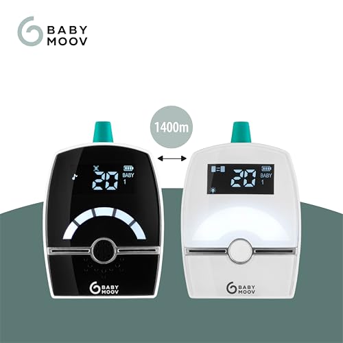 Babymoov Babyphone Audio Premium Care, Faible Emission d’Ondes avec Détecteur de Mouvement, Portée 1400m, Veilleuse, Berceuses, Capteur de Température, Talkie-Walkie 4 Babymoov Babyphone Audio Premium Care, Faible Emission d’Ondes avec Détecteur de Mouvement, Portée 1400m, Veilleuse, Berceuses, Capteur de Température, Talkie-Walkie pas cher