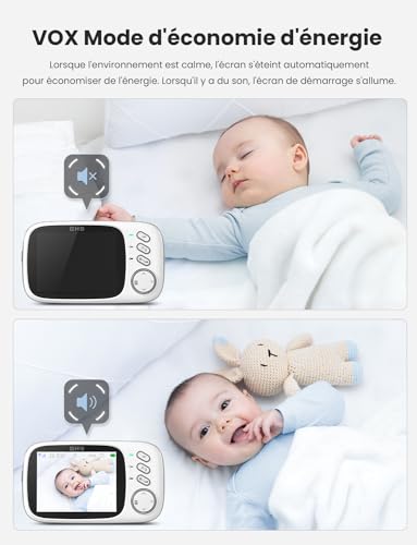 GHB Babyphone Caméra 3.2 inches Bébé Moniteur Babyphone Vidéo LCD Couleur Bébé Surveillance 2.4 GHz Communication Bidirectionnelle Vision Nocturne 4 GHB Babyphone Caméra 3.2 inches Bébé Moniteur Babyphone Vidéo LCD Couleur Bébé Surveillance 2.4 GHz Communication Bidirectionnelle Vision Nocturne pas cher