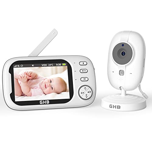 GHB Babyphone Camera Écran LCD 3,5 inches Camera Surveillance Bebe 4X Zoom 8 Berceuses sans WiFi 2,4 GHz Surveillance de Température Vision Nocturne GHB Babyphone Camera Écran LCD 3,5 inches Camera Surveillance Bebe 4X Zoom 8 Berceuses sans WiFi 2,4 GHz Surveillance de Température Vision Nocturne pas cher