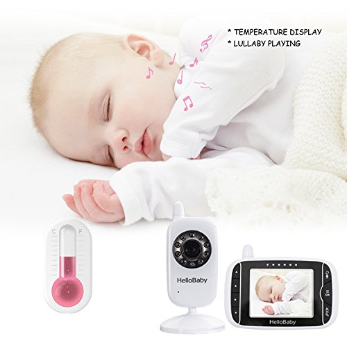 HelloBaby Babyphone Caméra sans WiFi, avec Appareil Photo Numérique, Camera Bebe Surveillance de la Température de Vision Nocturne et Système de Communication Bidirectionnelle 3 HelloBaby Babyphone Caméra sans WiFi, avec Appareil Photo Numérique, Camera Bebe Surveillance de la Température de Vision Nocturne et Système de Communication Bidirectionnelle pas cher