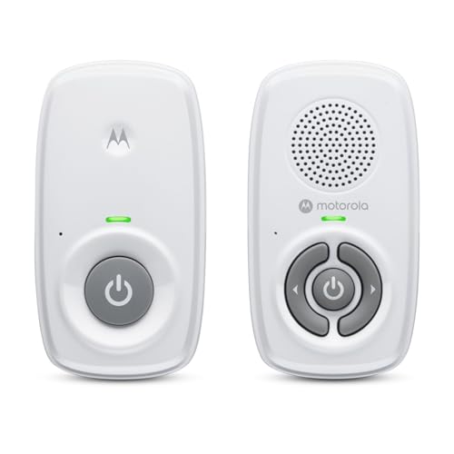 Motorola Nursery AM21 Audio Baby Monitor – Moniteur numérique avec Technologie DECT pour la Surveillance Audio – Longue portée – Microphone Haute sensibilité – Blanc Motorola Nursery AM21 Audio Baby Monitor – Moniteur numérique avec Technologie DECT pour la Surveillance Audio – Longue portée – Microphone Haute sensibilité – Blanc pas cher