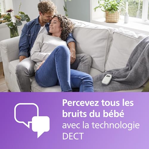 Philips Avent DECT – Écoute-bébé Audio avec veilleuse et berceuses, Conversation bidirectionnelle, portée de 330m, autonomie de 18h, Connexion sécurisée, capteur de température, Son Clair, SCD713/26 3 Philips Avent DECT – Écoute-bébé Audio avec veilleuse et berceuses, Conversation bidirectionnelle, portée de 330m, autonomie de 18h, Connexion sécurisée, capteur de température, Son Clair, SCD713/26 pas cher