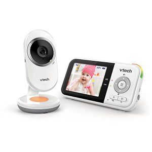 VTech BM3254 Moniteur pour bébé avec caméra, longue portée, écran LCD de 2,8″, veilleuse couleur, son et berceuses, conversation bidirectionnelle – Version FR Blanc VTech BM3254 Moniteur pour bébé avec caméra, longue portée, écran LCD de 2,8″, veilleuse couleur, son et berceuses, conversation bidirectionnelle – Version FR Blanc pas cher