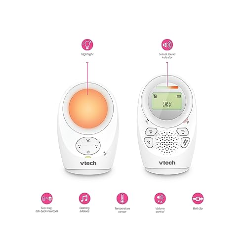 VTech – Babyphone Night Light – Fonction Veilleuse, Communication Parent/bébé – BM1211 – Version FR 3 VTech – Babyphone Night Light – Fonction Veilleuse, Communication Parent/bébé – BM1211 – Version FR pas cher