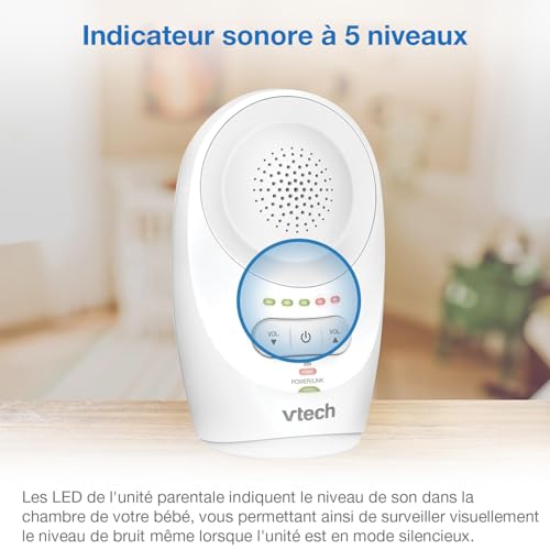 VTech DM1111 Babyphone Audio Numérique – Technologie DECT, Affichage du Niveau de Bruit, Clip Ceinture et Bien Plus – Unité Parentale et Unité Bébé 4 VTech DM1111 Babyphone Audio Numérique – Technologie DECT, Affichage du Niveau de Bruit, Clip Ceinture et Bien Plus – Unité Parentale et Unité Bébé pas cher