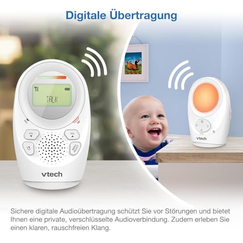 VTech DM1211 Babyphone Audio Numérique – avec Technologie DECT, Fonction Interphone, Affichage de Volume LCD, Capteur de Température, Veilleuse et Bien Plus – Unité Parentale et Unité Bébé 3 VTech DM1211 Babyphone Audio Numérique – avec Technologie DECT, Fonction Interphone, Affichage de Volume LCD, Capteur de Température, Veilleuse et Bien Plus – Unité Parentale et Unité Bébé pas cher