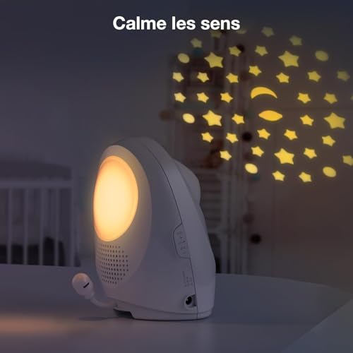 VTech DM1212 Babyphone Audio pour Bébés, Portée 460 m, Autonomie 8h, Veilleuse Projection, Berceuses, Communication Bidirectionnelle, Alertes Sonores, Transmission Sécurisée, Blanc 3 VTech DM1212 Babyphone Audio pour Bébés, Portée 460 m, Autonomie 8h, Veilleuse Projection, Berceuses, Communication Bidirectionnelle, Alertes Sonores, Transmission Sécurisée, Blanc pas cher