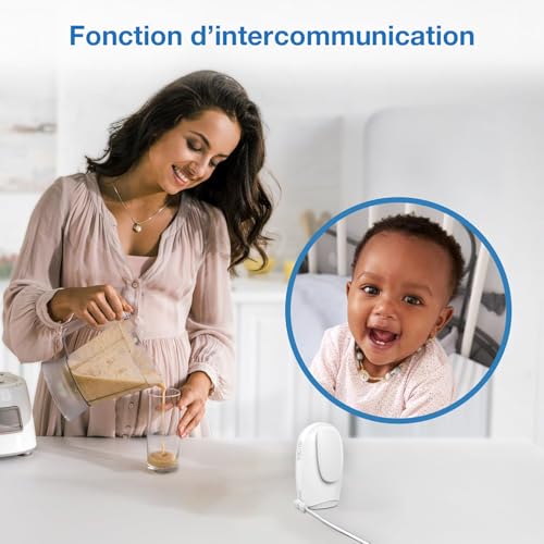 VTech DM1212 Babyphone Audio pour Bébés, Portée 460 m, Autonomie 8h, Veilleuse Projection, Berceuses, Communication Bidirectionnelle, Alertes Sonores, Transmission Sécurisée, Blanc 4 VTech DM1212 Babyphone Audio pour Bébés, Portée 460 m, Autonomie 8h, Veilleuse Projection, Berceuses, Communication Bidirectionnelle, Alertes Sonores, Transmission Sécurisée, Blanc pas cher