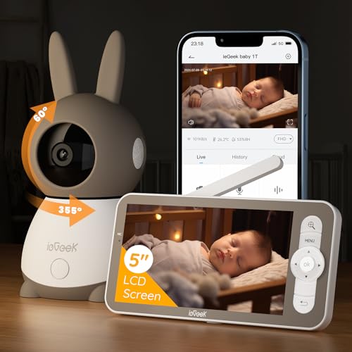 ieGeek Top 2K/5″ Qualité Babyphone Caméra Bebe,PTZ 360° Baby Phone Vidéo connecté Smartphone, Visiophone avec Alertes Intelligentes/Vision Nocturne/Suivi Automatique 2 ieGeek Top 2K/5″ Qualité Babyphone Caméra Bebe,PTZ 360° Baby Phone Vidéo connecté Smartphone, Visiophone avec Alertes Intelligentes/Vision Nocturne/Suivi Automatique pas cher