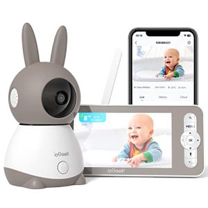 ieGeek Top 2K/5″ Qualité Babyphone Caméra Bebe,PTZ 360° Baby Phone Vidéo connecté Smartphone, Visiophone avec Alertes Intelligentes/Vision Nocturne/Suivi Automatique ieGeek Top 2K/5″ Qualité Babyphone Caméra Bebe,PTZ 360° Baby Phone Vidéo connecté Smartphone, Visiophone avec Alertes Intelligentes/Vision Nocturne/Suivi Automatique pas cher