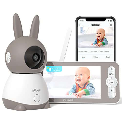 ieGeek Top 2K/5″ Qualité Babyphone Caméra Bebe,PTZ 360° Baby Phone Vidéo connecté Smartphone, Visiophone avec Alertes Intelligentes/Vision Nocturne/Suivi Automatique ieGeek Top 2K/5″ Qualité Babyphone Caméra Bebe,PTZ 360° Baby Phone Vidéo connecté Smartphone, Visiophone avec Alertes Intelligentes/Vision Nocturne/Suivi Automatique pas cher
